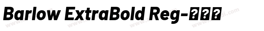 Barlow ExtraBold Reg字体转换